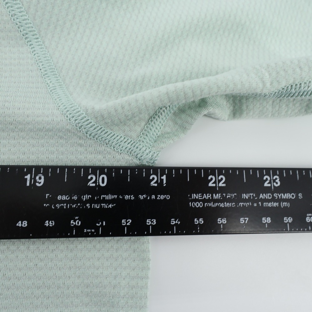 Lululemon Shirt Mens Large Green Short Sleeve Metal Vent Tech Workout Gym Logo - Picture 6 of 7